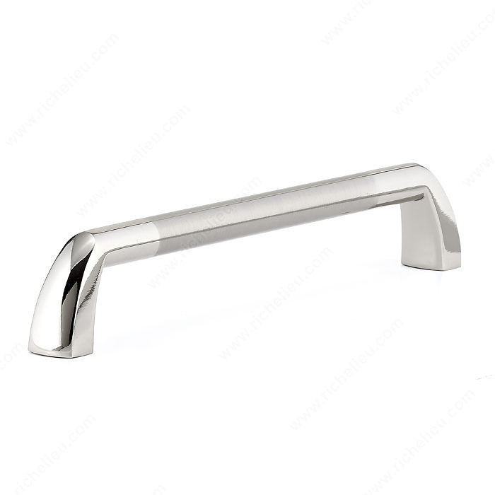 Contemporary Metal Pull - 2511, Center to Center 160 mm, Finish Chrome / Brushed Nickel