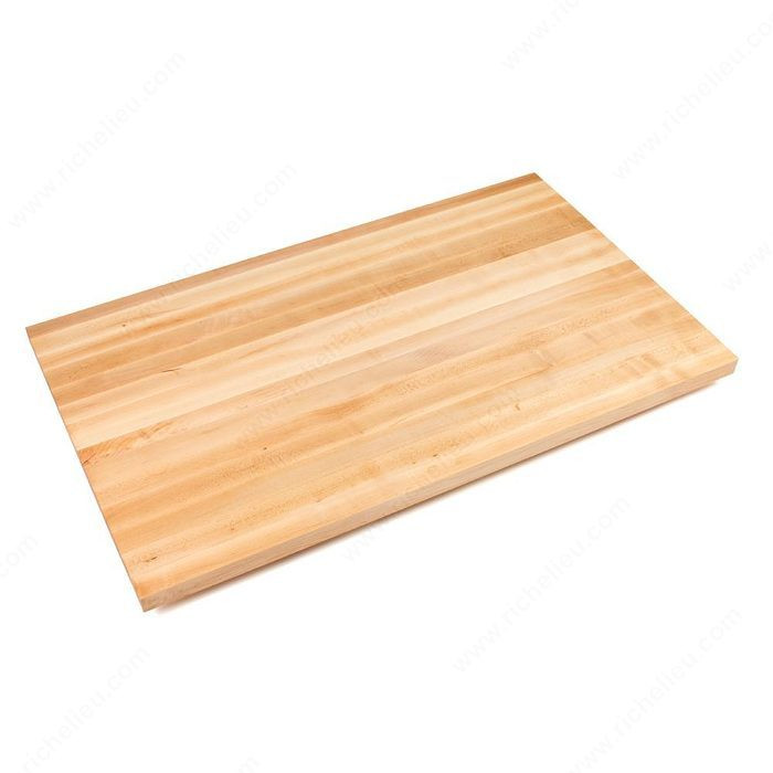 Solid Maple Counter, Width 42 in, Depth 25 in