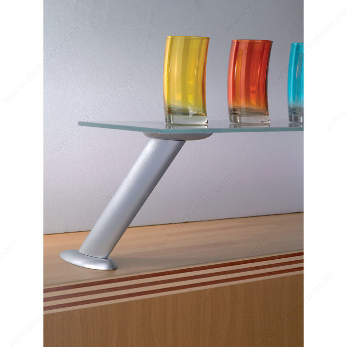 Decorative Inclined Bar Consoles - 2506175, Length 342 mm, Finish/Colour Chrome