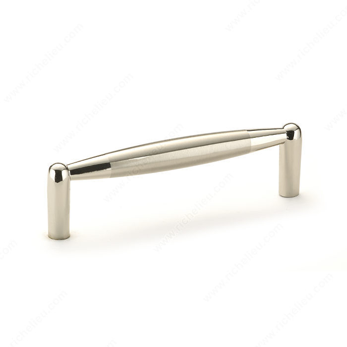 Contemporary Metal Pull - 2520, Center to Center 96 mm, Length - Overall Dimensions 96 mm, Screw/Nail 8/32 (Not Included)