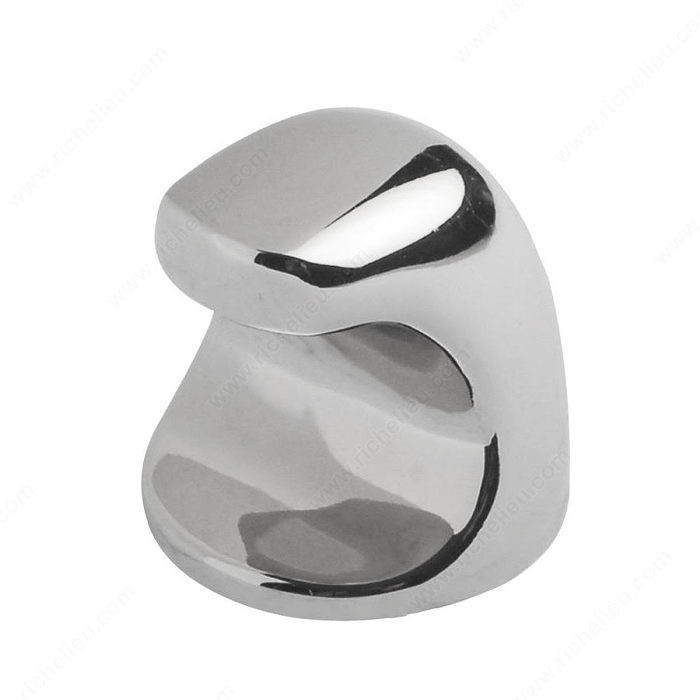 Contemporary Metal Knob - 2530, Finish Chrome PRO-PACK 2