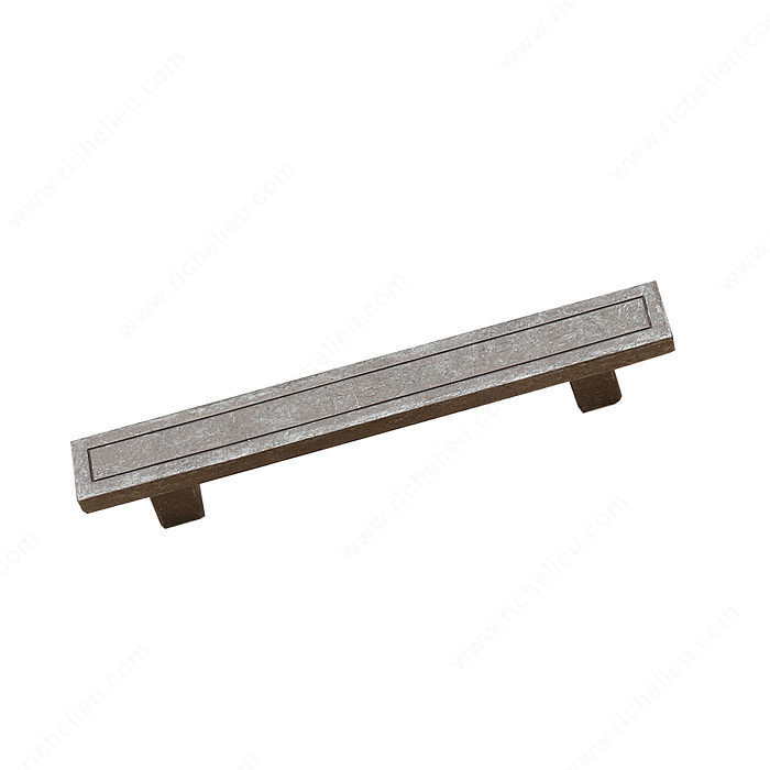 Transitional Metal Pull - 2537, Finish Antique Iron, Screw/Nail 8/32 (Not Included)