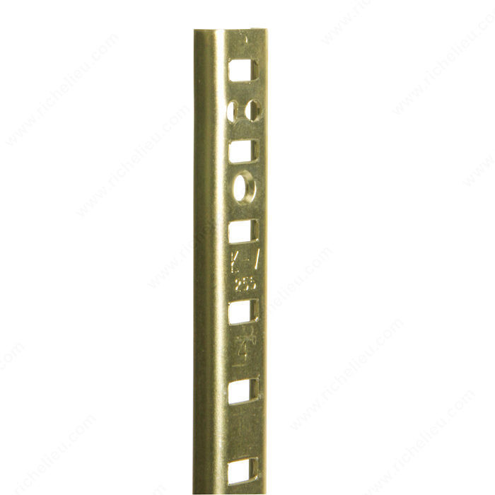 5/8 U-Shaped Metal Pilaster, Length 24 in, Color/Finish Brass PRO-PACK 10