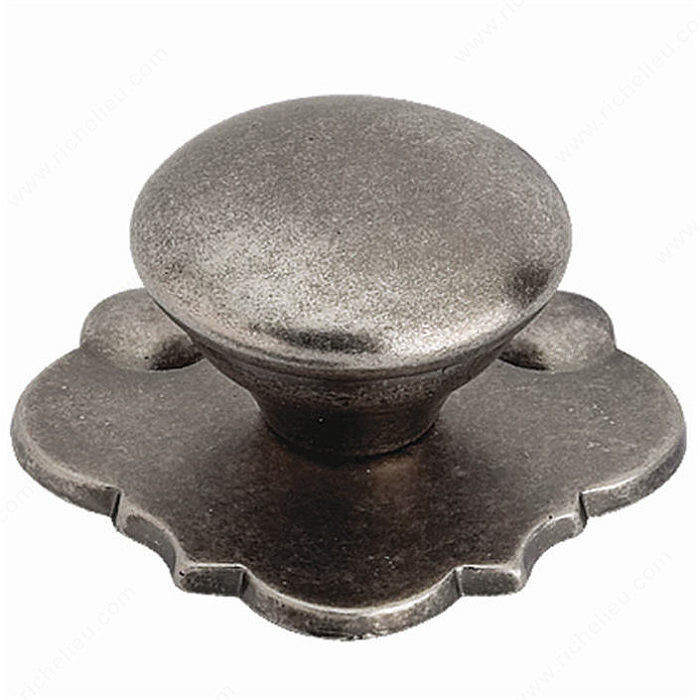Traditional Brass Knob - 2556, Finish Faux Iron