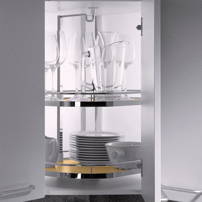 Set of Twister Shelves, Height 32 to 36 1/2 in