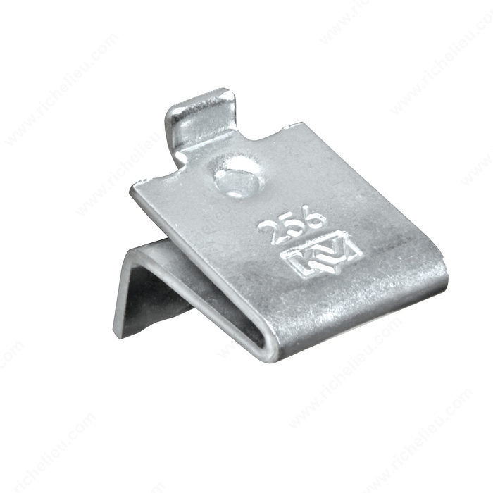 Pilaster Shelf Clip, Material Steel, Color / Finish Zinc PRO-PACK 25