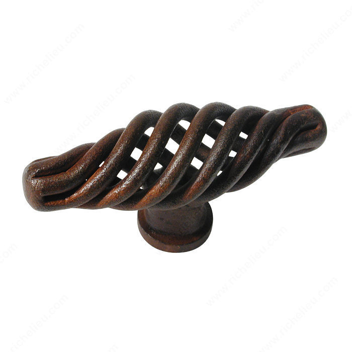 Traditional Forged Iron Knob - 2609, Finish Rust
