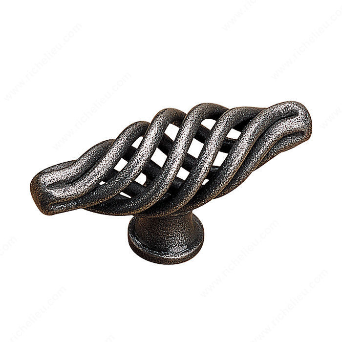 Traditional Forged Iron Knob - 2609, Finish Natural Iron