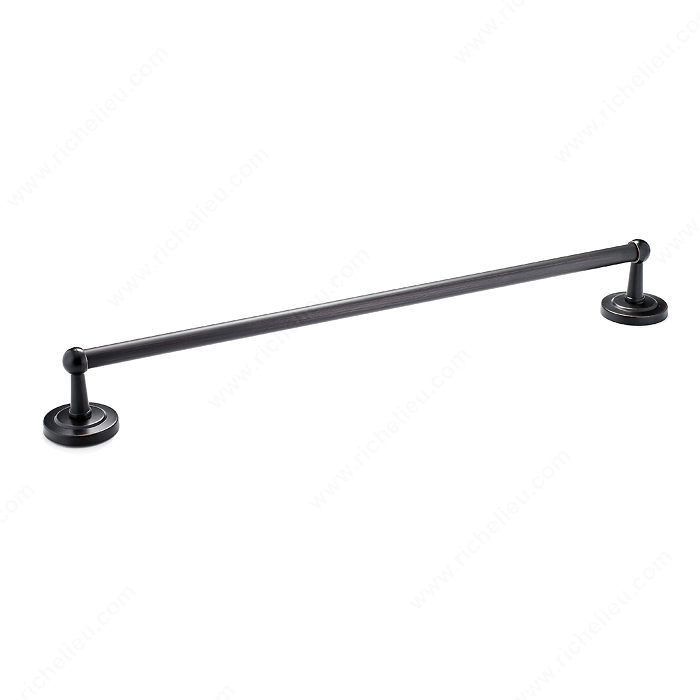 Towel Bar - Palmer Collection, Length - Overall Dimensions 668 mm, Center-to-Center 600 mm