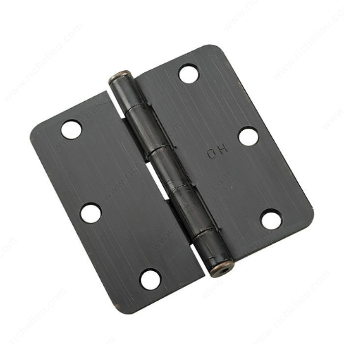 3-1/2 Full Mortise Butt Hinge - 1/4 Radius, Color/Finish Oil-Rubbed Bronze PRO-PACK 2