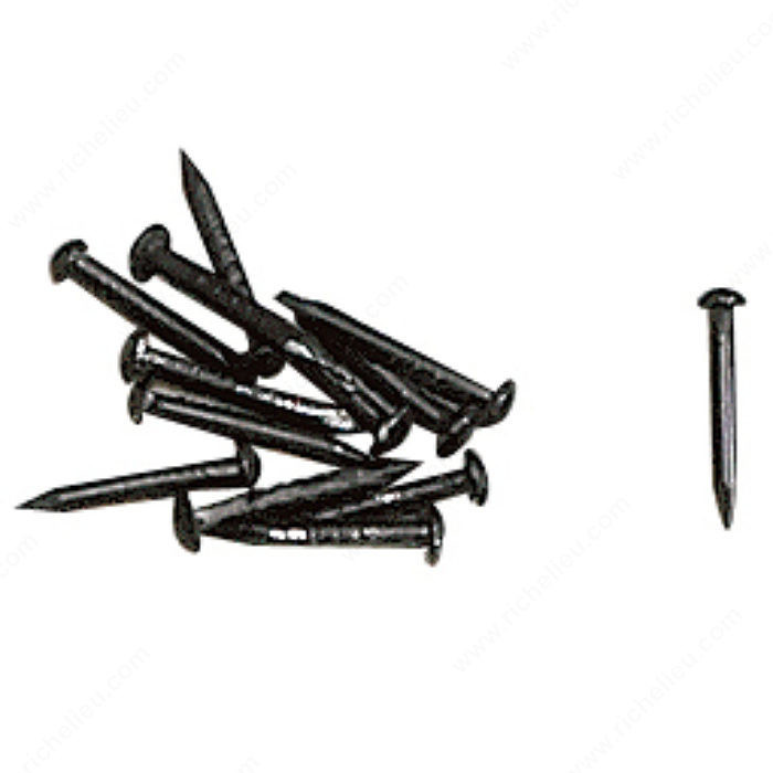 Decorative Nails, Width - Overall Dimensions 1.5 mm, Length - Overall Dimensions 14 mm, Material Black PRO-PACK 5