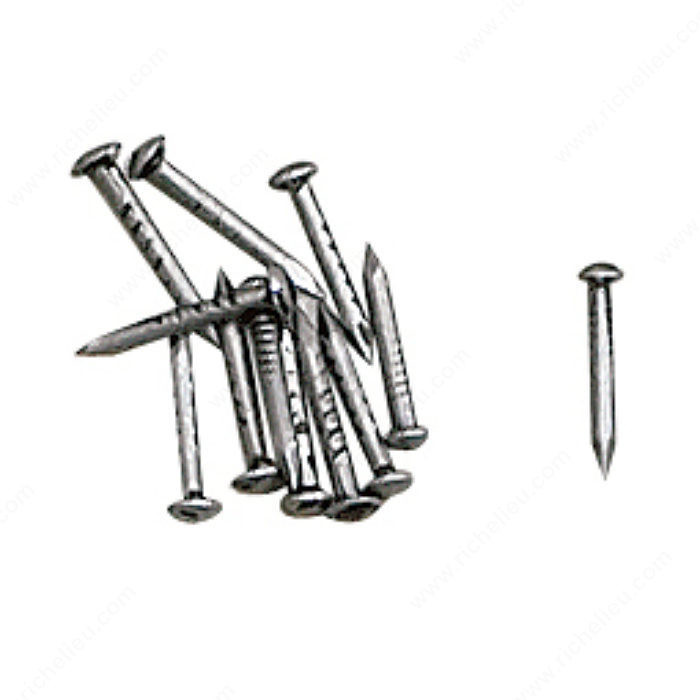 Decorative Nails, Width - Overall Dimensions 1.5 mm, Length - Overall Dimensions 14 mm, Material Burnished Brass PRO-PACK 5