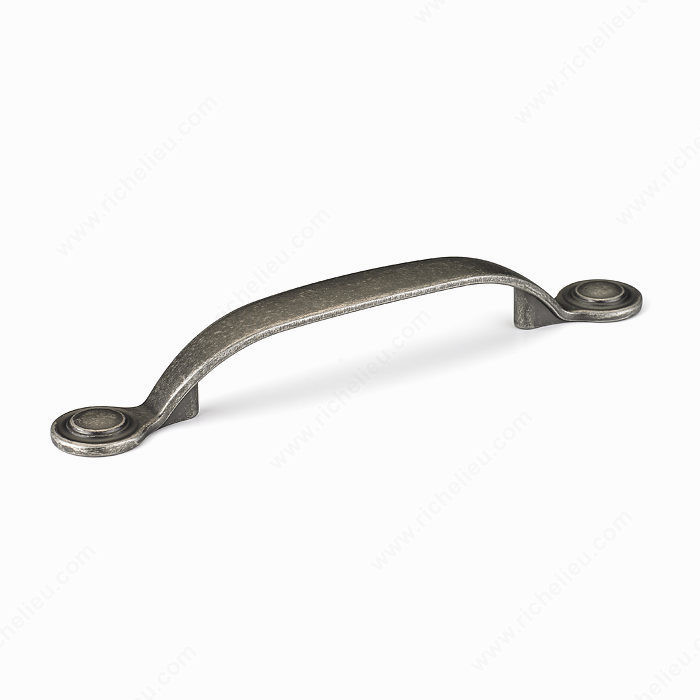 Traditional Metal Pull - 2889, Finish Pewter, Screw/Nail 8/32 (Not Included) PRO-PACK 2