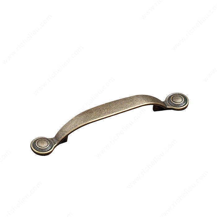 Traditional Metal Pull - 2889, Finish Burnished Brass, Screw/Nail 8/32 (Not Included) PRO-PACK 2