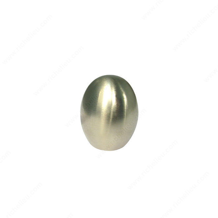 Autore Collection Metal Knob, Finish Brushed Nickel, Projection - Overall Dimensions 24 mm