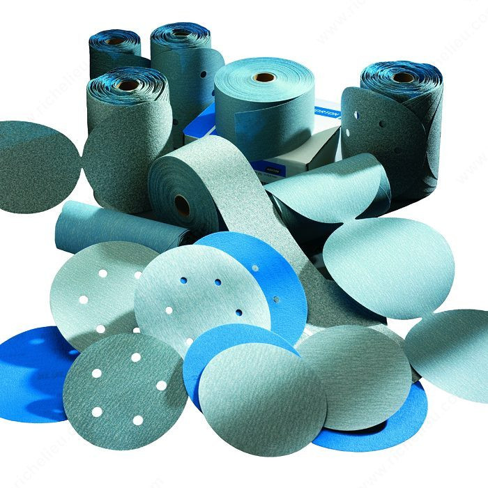Ceramic Sanding Disc - A975, Vacuum Without Ventilation Holes, Grit Texture Medium, Grit 120, Diameter 6 in
