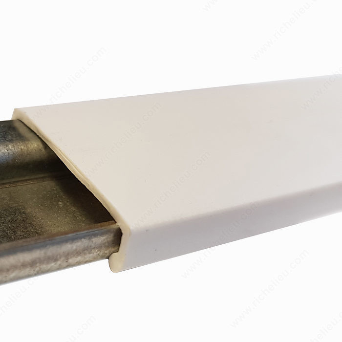 RAIL COVERS FOR STEEL HANGING RAIL-3000605, Finish White PRO-PACK 5