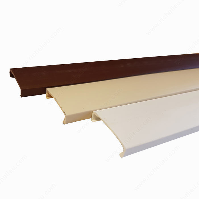 RAIL COVERS FOR STEEL HANGING RAIL-3000605, Finish Almond PRO-PACK 3