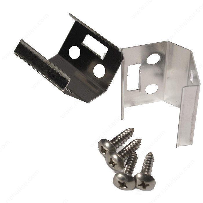 Clips for surface mounting, Function Corner Bracket, Information 4 x 45? angled mounting clips