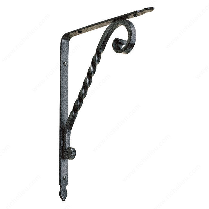 Decorative Shelf Support - 302, Color/Finish Natural Iron