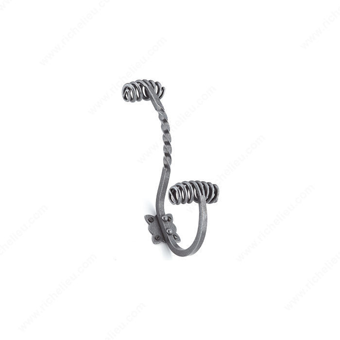 Classic Forged Iron Hook - 3030, Finish Natural Iron