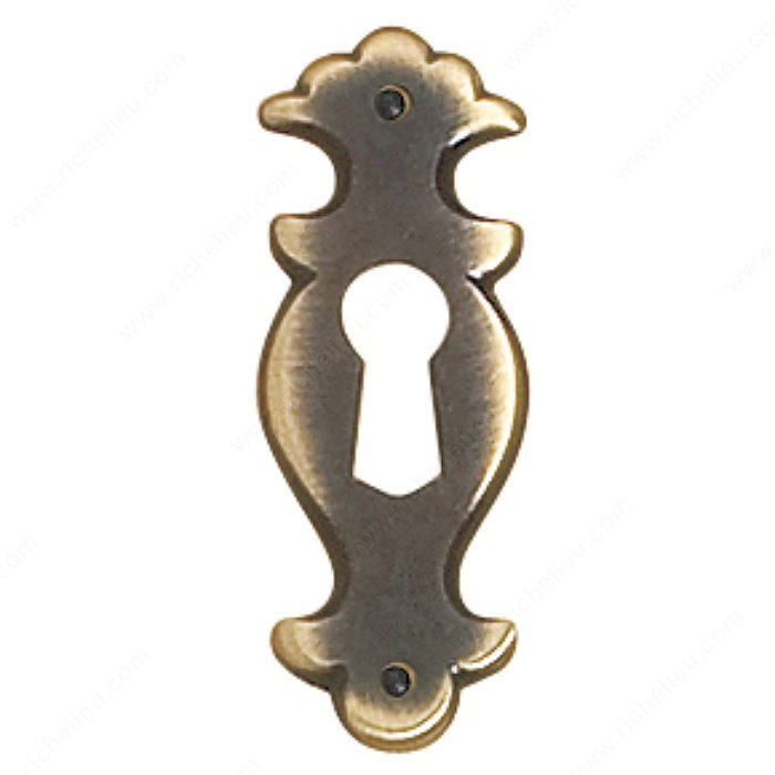 Keyhole Plate, Finish Satin Bronze, Screw/Nail 287-xxx (Not Included)