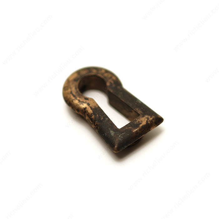 Keyhole Plate, Finish Oxidized Brass PRO-PACK 3