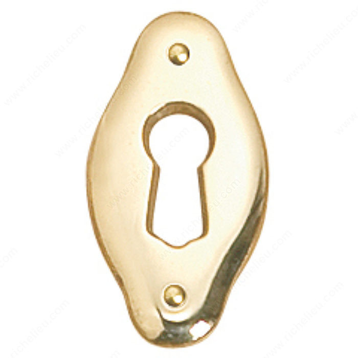 Keyhole Plate, Finish Brass, Screw/Nail 287-xxx (Not Included) PRO-PACK 2