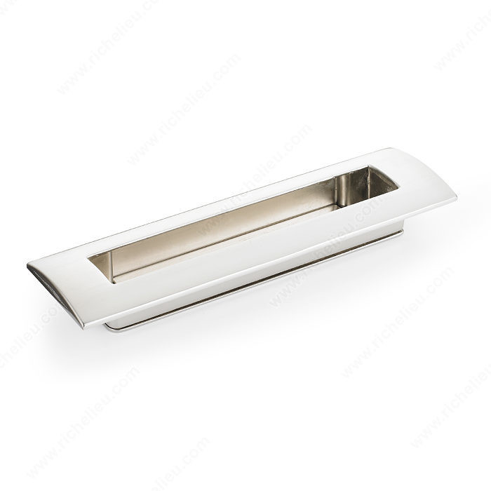 Contemporary Recessed Metal Pull - 3100, Screw/Nail Recessed, M4 (Not Included)