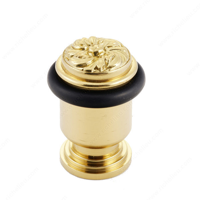 Floor Stop 3123, Finish Polished Brass