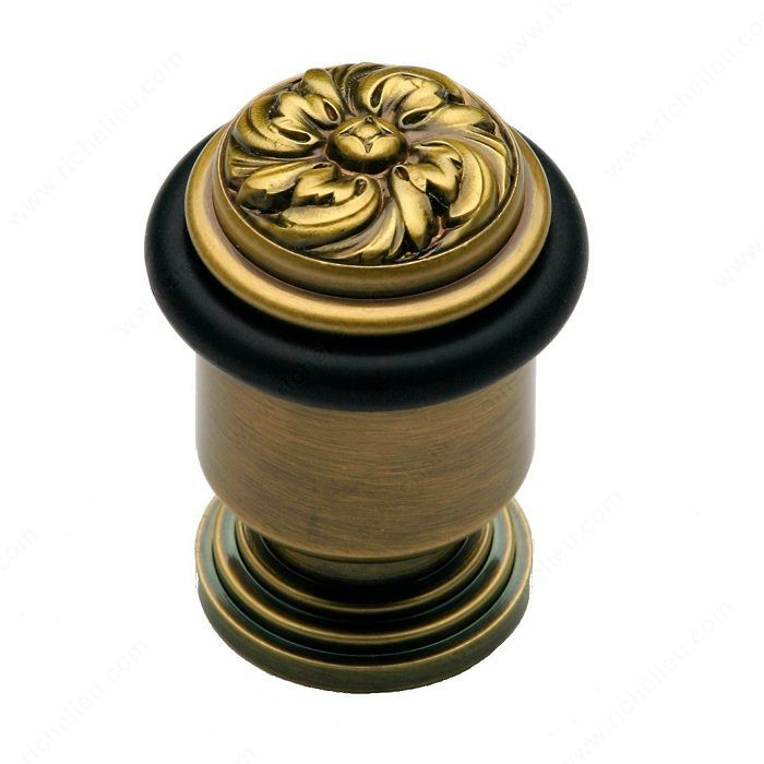 Floor Stop 3123, Finish Antique Brass