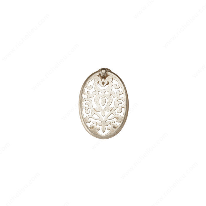 Traditional Brass Pull - 3158, Finish Silver, Length - Overall Dimensions 54 mm