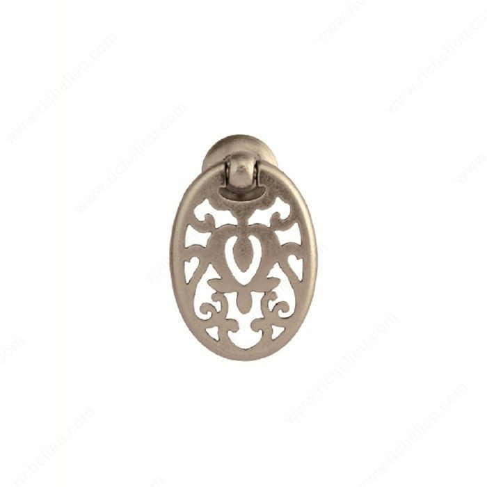 Traditional Brass Pull - 3158, Finish Faux Iron, Length - Overall Dimensions 54 mm