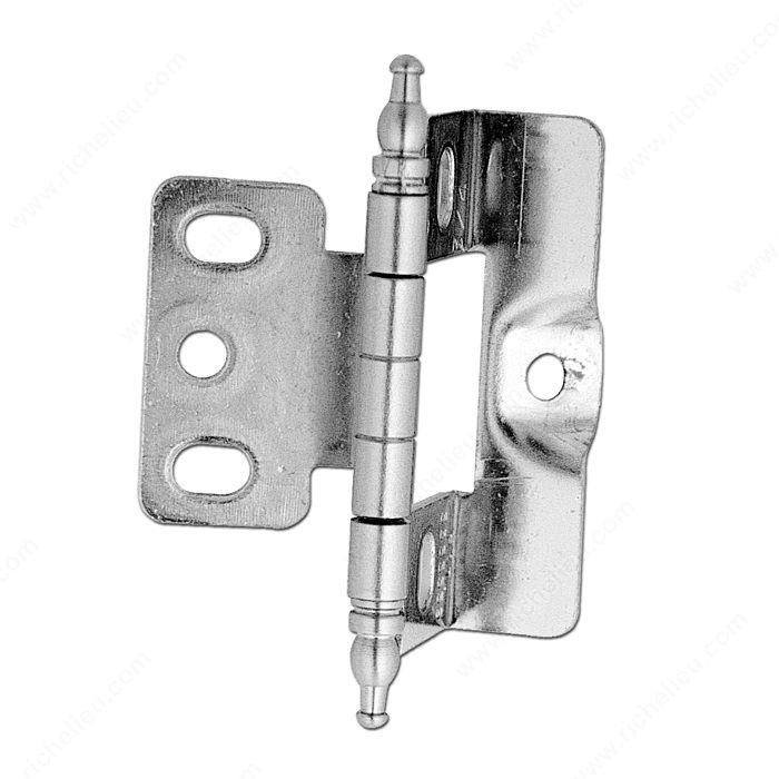 Classic Metal Hinge - 3175, Finish Brushed Nickel, Finish Number 195, Screw/Nail Wood Screw (Not Included)