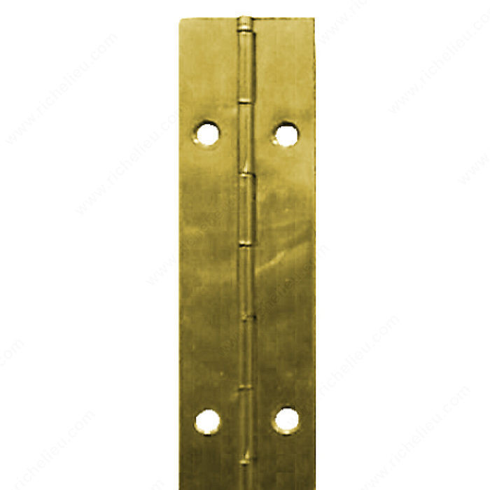 Piano Hinge - Width: 32 mm, Color/Finish Brass, Length 29 3/8 in PRO-PACK 2