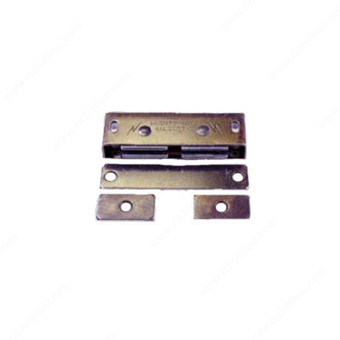 Double Pole Magnetic Catch - Heavy Duty, Color/Finish Polished Brass