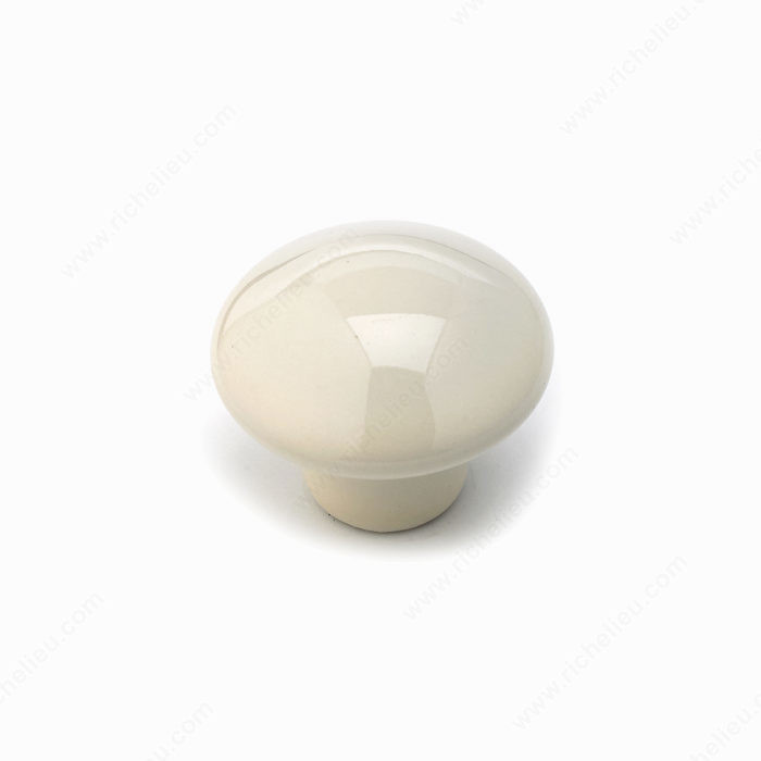 Eclectic Ceramic Knob - 3367, Finish Almond, Screw/Nail 8/32 (Not Included) PRO-PACK 5