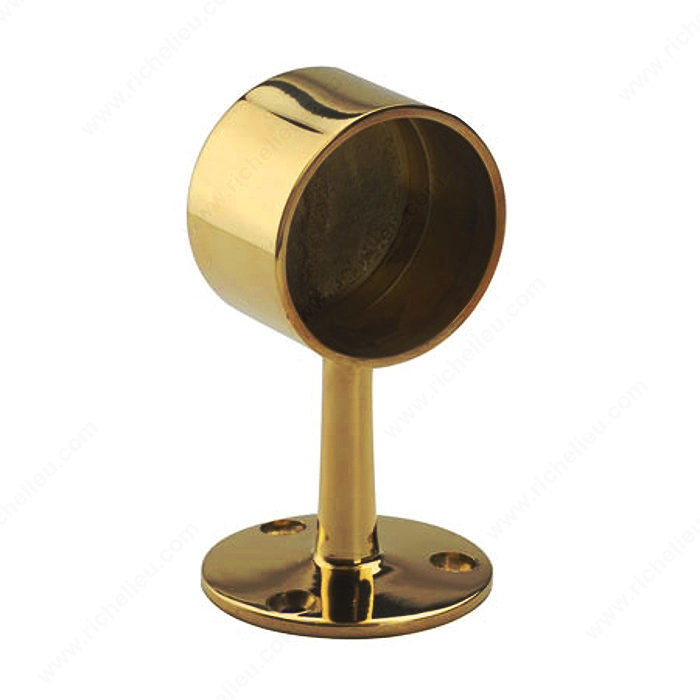 Flush End Post, Material Stainless Steel 304, Finish Polished Stainless Steel, Height 2 7/16 in, Diameter 1 1/2 in