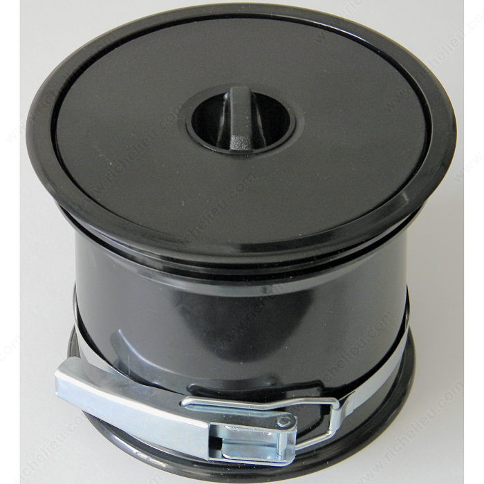Waste Bin for Counter, Color Black/Black
