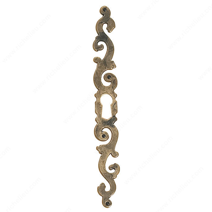 Keyhole Plate, Finish Oxidized Brass, Location Left PRO-PACK 2
