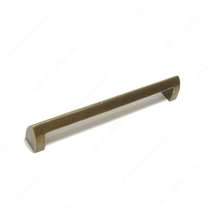 Traditional Cast Iron Pull - 3650, Center to Center 12 in, Finish English Bronze, Projection - Overall Dimensions 38 mm