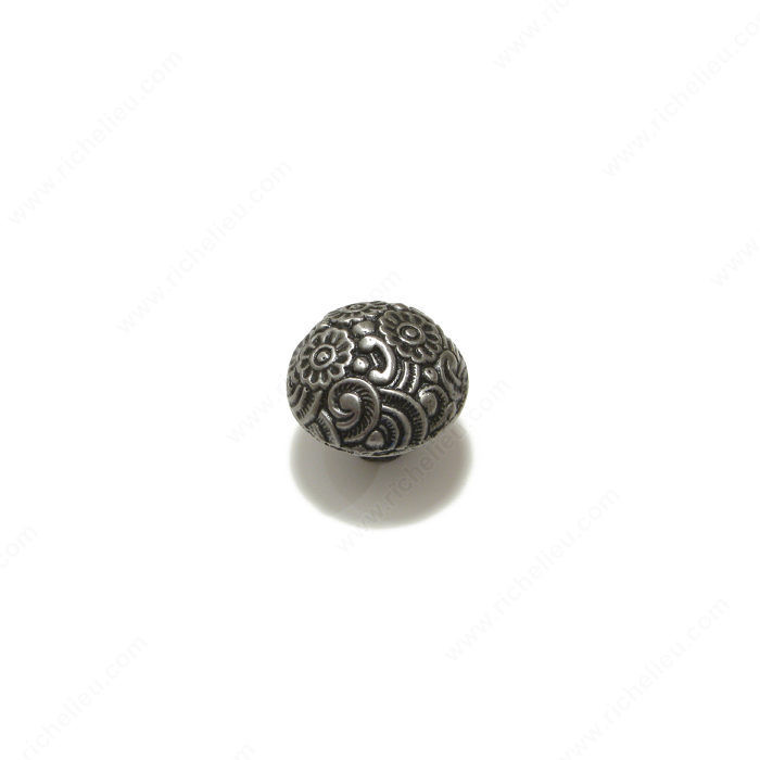 Traditional Cast Iron Knob - 3770, Finish Natural Iron, Diameter - Overall Dimensions 38 mm, Projection - Overall Dimensions 34 mm