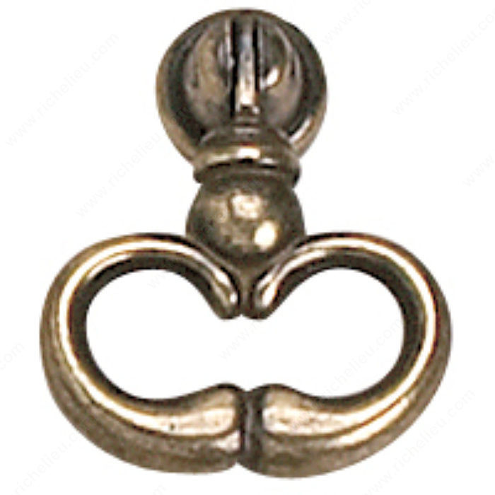Traditional Brass Pull - 3773, Finish Burnished Brass