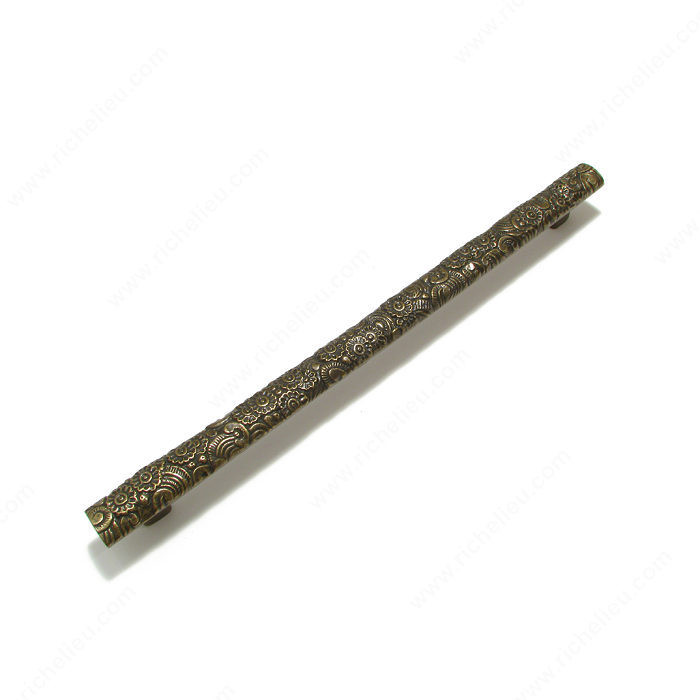 Traditional Cast Iron Pull - 3773, Center to Center 12 in, Finish English Bronze, Length - Overall Dimensions 370 mm