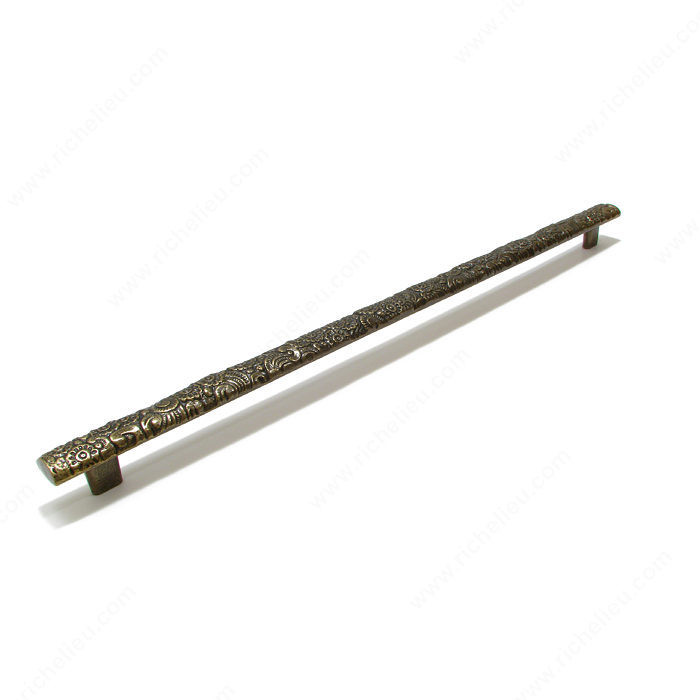 Traditional Cast Iron Pull - 3773, Center to Center 18 in, Finish English Bronze, Length - Overall Dimensions 507 mm