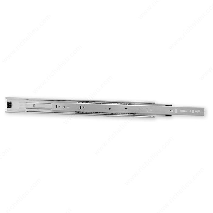 Series 3832 Full Extension Slide, Finish White Finish, Slide Length 18 in