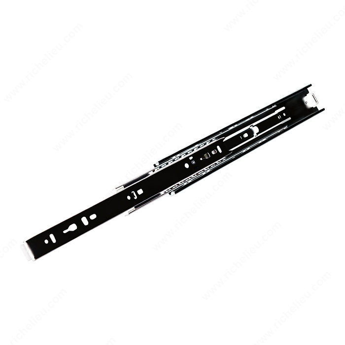 Series 3834 Overtravel Slide - 1, Finish Black, Slide Length 16 in