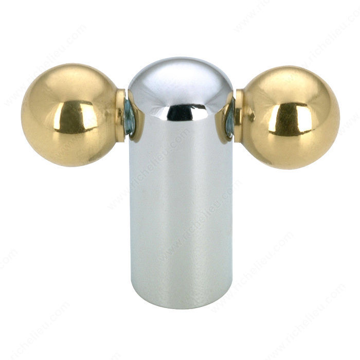 Contemporary Brass Knob - 3838,