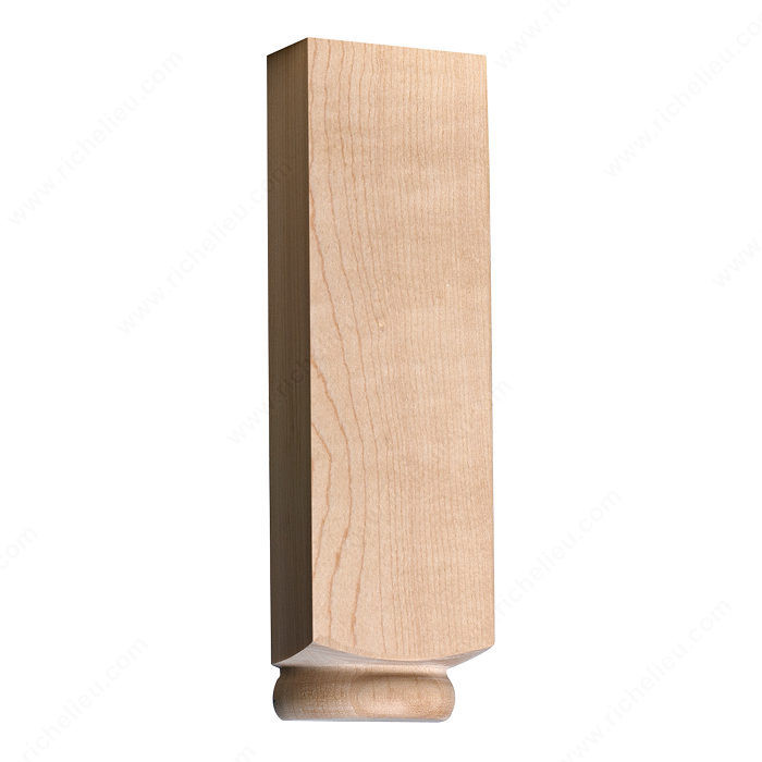 Capital, Species Maple, Width 2 1/2 in, Thickness 1 1/4 in, Diameter 1 3/4 in