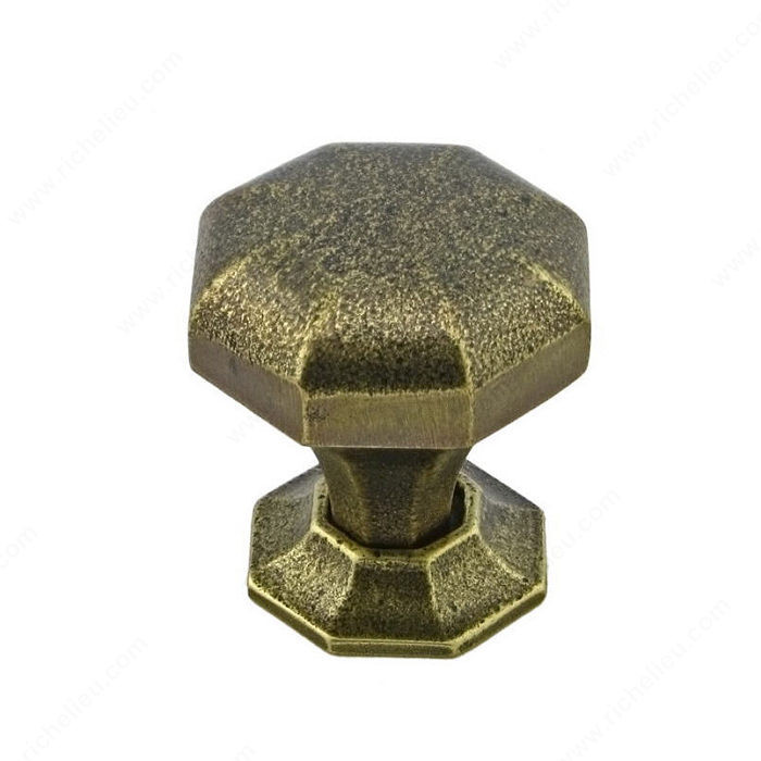 Transitional Cast Iron Knob - 3885, Finish English Bronze, Diameter - Overall Dimensions 32 mm, Projection - Overall Dimensions 36 mm
